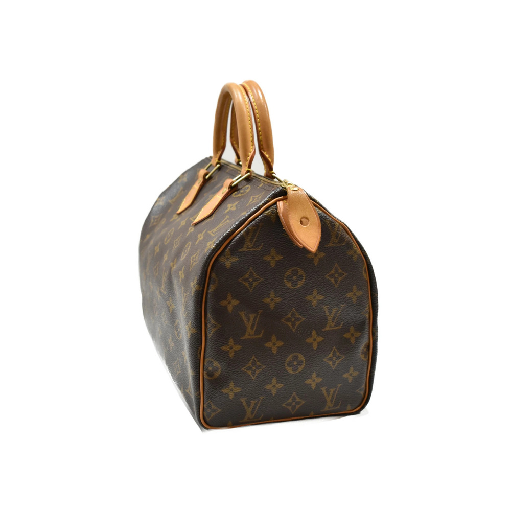 LOUIS VUITTON Speedy Monogram Canvas Bag Handbag Very - Picture 2 of 9